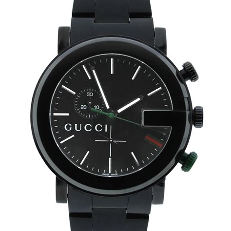 gucci orologio men nero|gucci chrono watches.